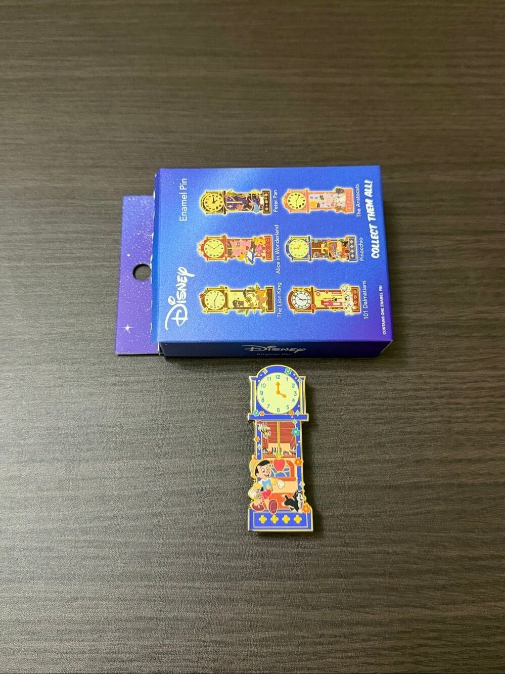 Disney Grandfather Clock Blind Box Enamel Pin - Pinocchio
